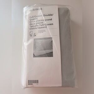 NWT BLÅVINDA Duvet cover and pillowcase(s), gray, Full/Queen (Double/Queen)
